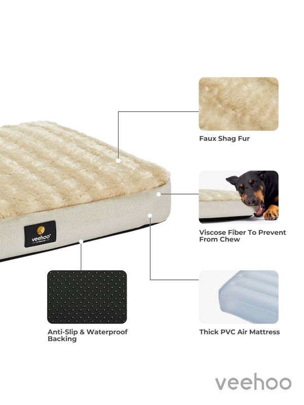 Veehoo Soft Air Mattress Dog Bed, Orthopedic Styles