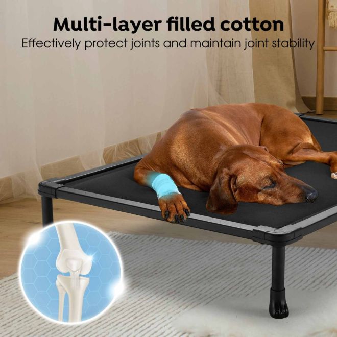 Veehoo Chewproof Padded Raised Pet Cot Sales image2