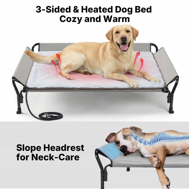 Veehoo Heated Elevated Dog Bed image2