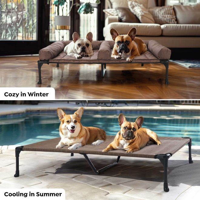 Veehoo Elevated Dog Bed for Double Dogs Dog image2