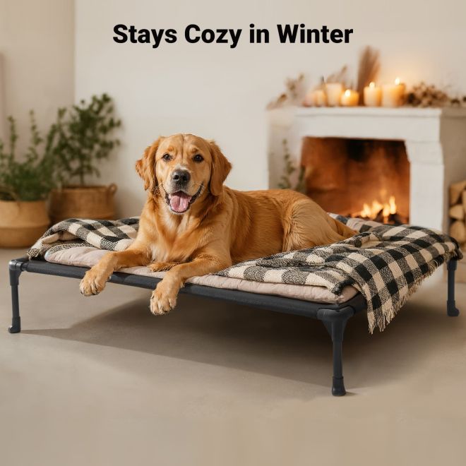 Veehoo Outdoor Cooling Elevated Dog Bed in Multiple Sizes and Colors image2