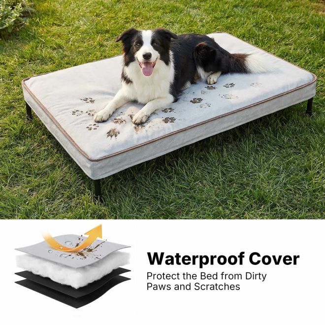 Veehoo Waterproof Stain Resistant Elevated Dog Bed image2