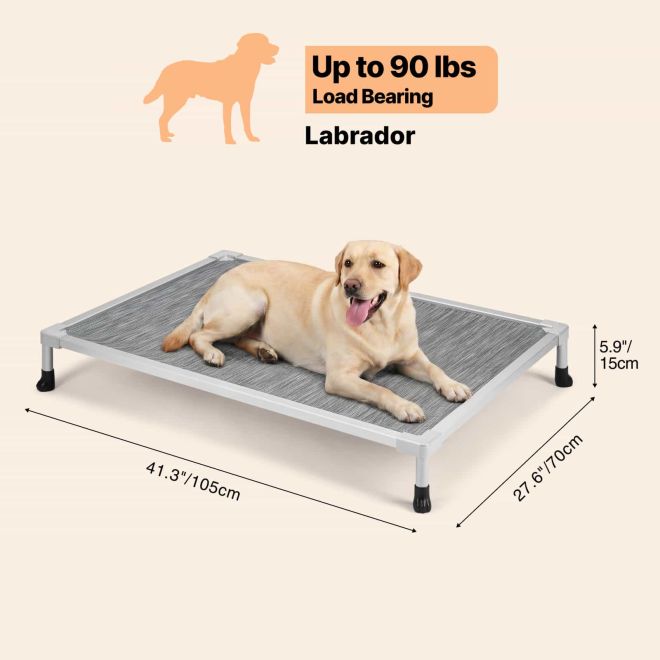 Veehoo Chew Proof Elevated Dog Bed with Aluminum Frame image2