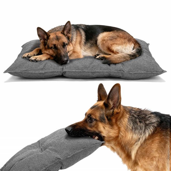 Veehoo Chew Proof Washable Dog Crate Bed Pillow Beds image2