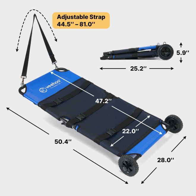 Veehoo Heavy-Duty Dog Stretcher for Emergency Pet Transport Clearance image2