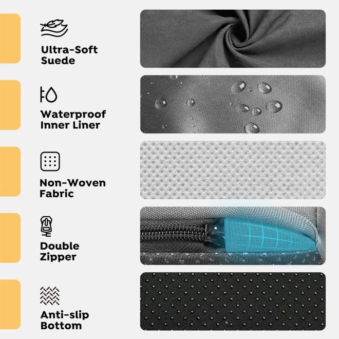 Veehoo Orthopedic Dog Pillow Bed with Memory Foam Pillow Beds image2