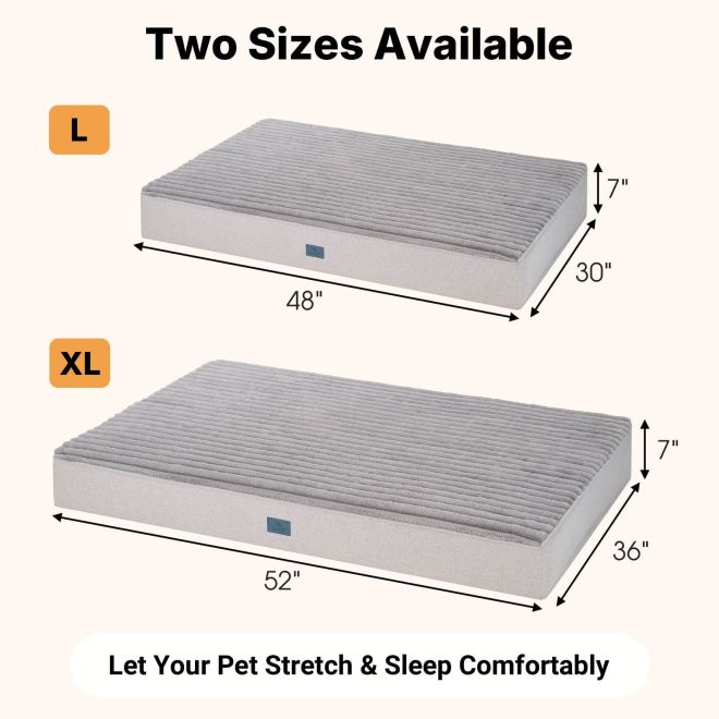 Veehoo Orthopedic Memory Foam Dog Bed Pillow Beds image2