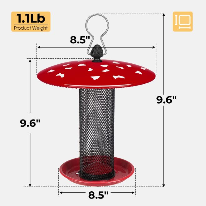 Veehoo Metal Mesh Tube Bird Feeders for Outdoor Mesh Bird Feeders image2