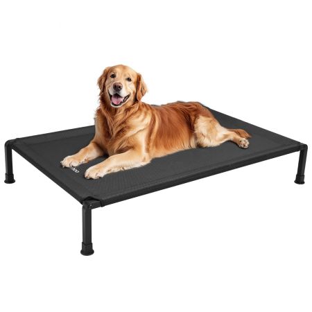 Veehoo Cooling Dog Bed with Washable & Breathable Teslin Mesh Black Sales image1 Veehoo Cooling Dog Bed with Washable & Breathable Teslin Mesh Black Sales image1