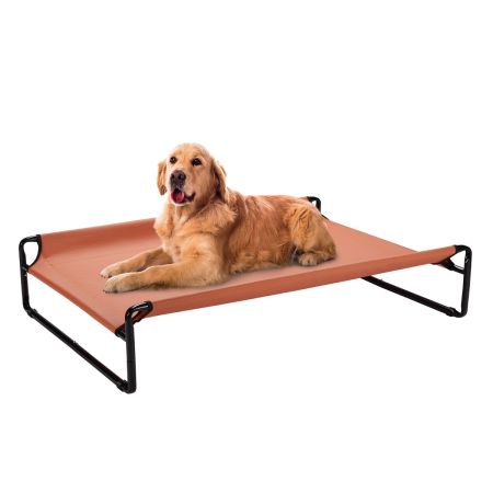Veehoo Original Cooling Elevated Dog Bed Red Elevated Beds image1