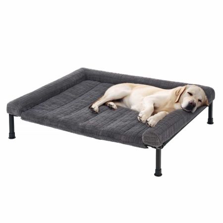 Veehoo Cooling Elevated Dog Bed with Fluffy Plush Cushion-User Manual User Manual image1