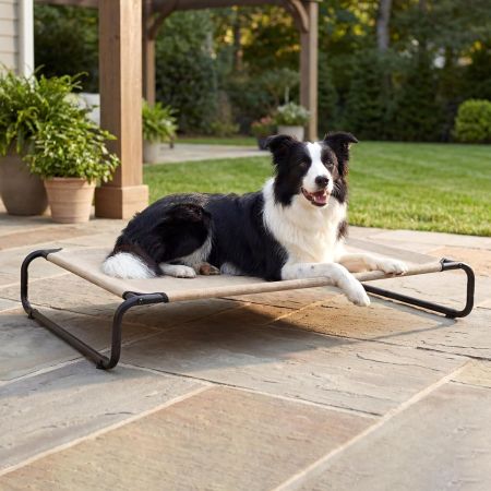 Veehoo Cooling Elevated Dog Bed for Large Dog Beige Sales image3