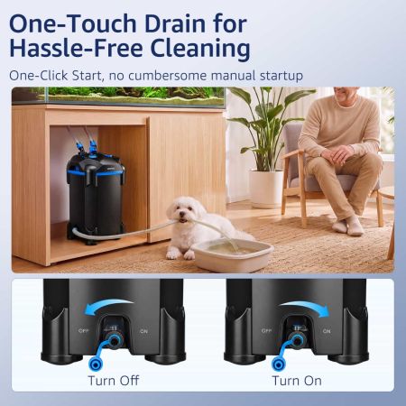 Veehoo External Fish Tank Filter with Flow Control Black New Arrivals image2 Veehoo External Fish Tank Filter with Flow Control Black New Arrivals image2
