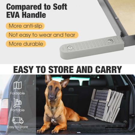 Veehoo Foldable Outdoor Dog Steps for Cars and SUV Green Sales image5