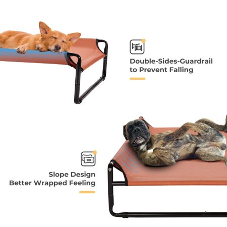 Veehoo Original Cooling Elevated Dog Bed Red Elevated Beds image5