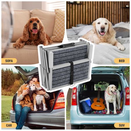 Veehoo Foldable Outdoor Dog Steps for Cars and SUV Green Sales image6