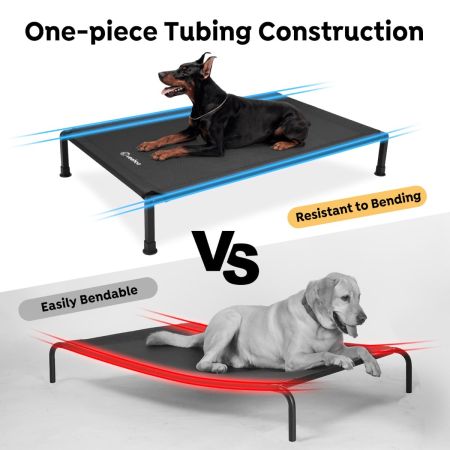 Veehoo Cooling Dog Bed with Washable & Breathable Teslin Mesh Black Sales image5 Veehoo Cooling Dog Bed with Washable & Breathable Teslin Mesh Black Sales image5