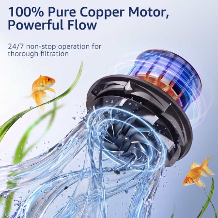 Veehoo External Fish Tank Filter with Flow Control Black New Arrivals image5 Veehoo External Fish Tank Filter with Flow Control Black New Arrivals image5