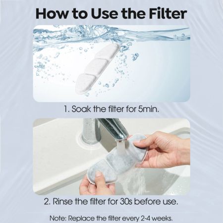Maarku Cat Fountain Filter 4-Pack - Replacement Filters For Stainless Steel & Stone Fountains - View #12