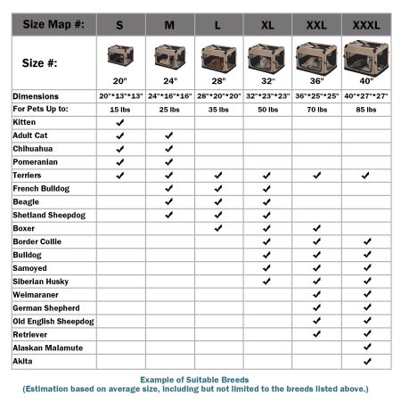  Veehoo Folding Soft Dog Crate Beige Carriers & Bags image8