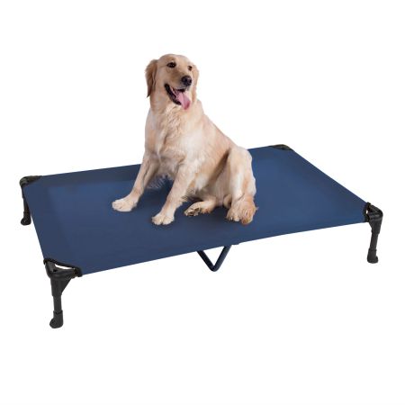 Veehoo Cooling Elevated Dog Bed with No-slip Rubber Feet Blue Sales image1 Veehoo Cooling Elevated Dog Bed with No-slip Rubber Feet Blue Sales image1