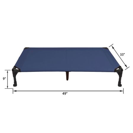 Veehoo Cooling Elevated Dog Bed with No-slip Rubber Feet Blue Sales image2 Veehoo Cooling Elevated Dog Bed with No-slip Rubber Feet Blue Sales image2