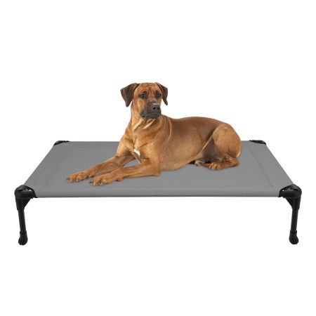 Veehoo Cooling Elevated Dog Bed with No-slip Rubber Feet Gray Sales image1