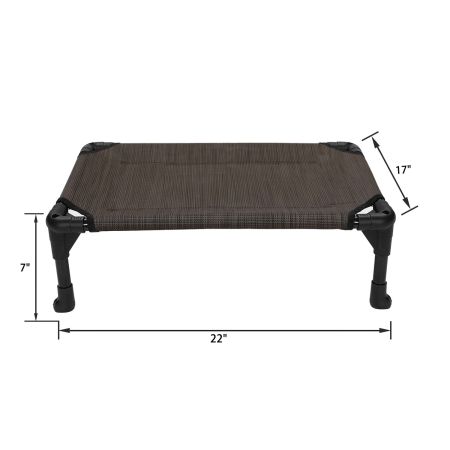 Veehoo Cooling Elevated Dog Bed with No-slip Rubber Feet Brown Sales image2 Veehoo Cooling Elevated Dog Bed with No-slip Rubber Feet Brown Sales image2
