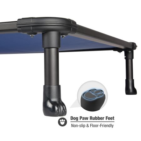 Veehoo Chewproof Dog Elevated Bed-Black Aluminum Frame Blue Sales image6 Veehoo Chewproof Dog Elevated Bed-Black Aluminum Frame Blue Sales image6