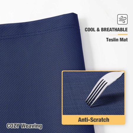 Veehoo Chewproof Dog Elevated Bed-Silver Aluminum Frame Blue Sales image5