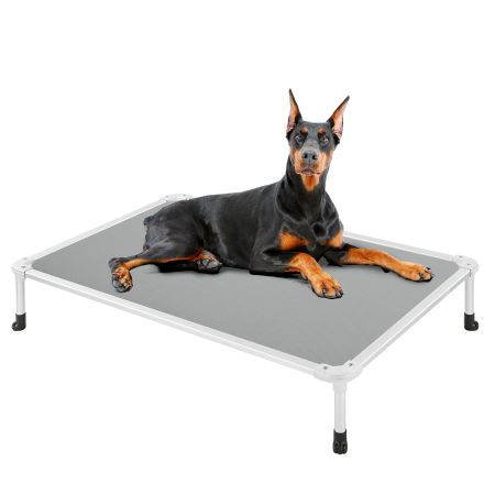 Veehoo Chewproof Dog Elevated Bed-Silver Aluminum Frame Gray Sales image1 Veehoo Chewproof Dog Elevated Bed-Silver Aluminum Frame Gray Sales image1