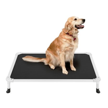 Veehoo Chewproof Dog Elevated Bed-Silver Aluminum Frame Black Sales image1 Veehoo Chewproof Dog Elevated Bed-Silver Aluminum Frame Black Sales image1