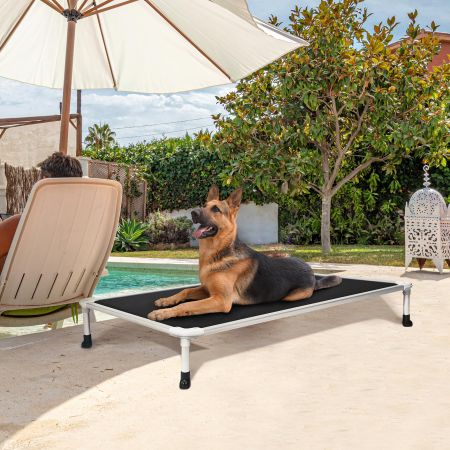Veehoo Chewproof Dog Elevated Bed-Silver Aluminum Frame Black Sales image8 Veehoo Chewproof Dog Elevated Bed-Silver Aluminum Frame Black Sales image8