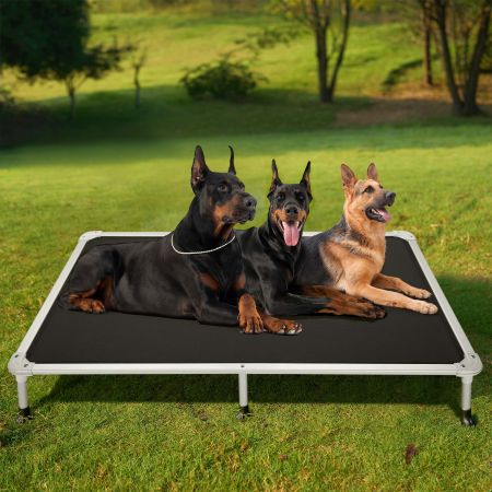 Veehoo Chewproof Dog Elevated Bed-Silver Aluminum Frame Black Sales image10 Veehoo Chewproof Dog Elevated Bed-Silver Aluminum Frame Black Sales image10