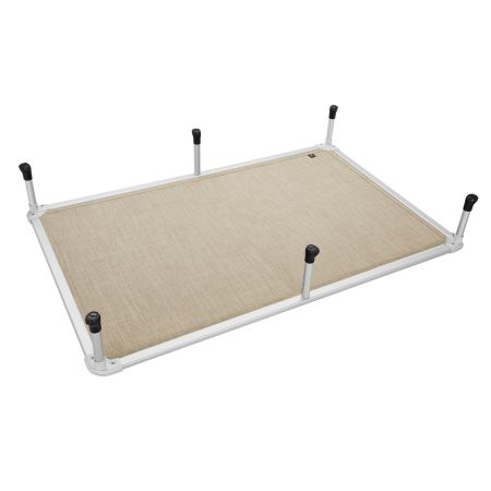 Veehoo Chewproof Dog Elevated Bed-Silver Aluminum Frame Beige Sales image3