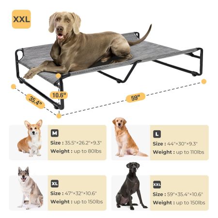 Veehoo Original Cooling Elevated Dog Bed Elevated Cooling Beds image15 Veehoo Original Cooling Elevated Dog Bed Elevated Cooling Beds image15