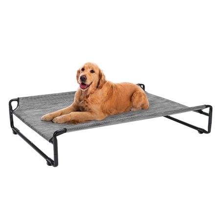 Veehoo Original Cooling Elevated Dog Bed Silver Elevated Beds image1 Veehoo Original Cooling Elevated Dog Bed Silver Elevated Beds image1