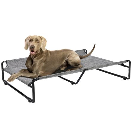 Veehoo Original Cooling Elevated Dog Bed Silver Elevated Cooling Beds image1