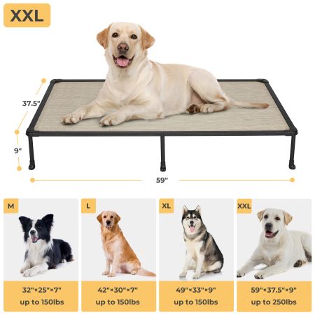 Veehoo Chewproof Dog Bed - Black Metal Frame Black Elevated Beds image5 Veehoo Chewproof Dog Bed - Black Metal Frame Black Elevated Beds image5