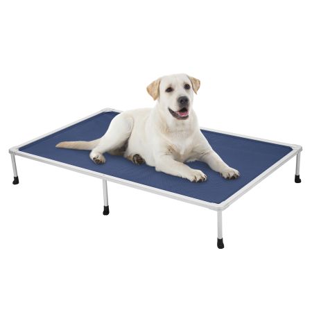 Veehoo Chewproof Elevated Dog Bed-Silver Metal Frame Blue Elevated Beds image1 Veehoo Chewproof Elevated Dog Bed-Silver Metal Frame Blue Elevated Beds image1