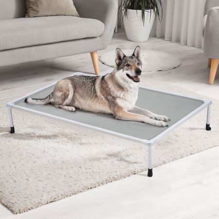 Veehoo Chewproof Elevated Dog Bed-Silver Metal Frame Gray Elevated Beds image7 Veehoo Chewproof Elevated Dog Bed-Silver Metal Frame Gray Elevated Beds image7