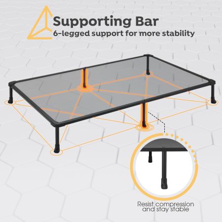 Veehoo Chewproof Elevated Dog Bed-Black Metal Frame Black Elevated Beds image3 Veehoo Chewproof Elevated Dog Bed-Black Metal Frame Black Elevated Beds image3