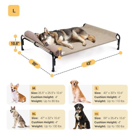 Veehoo Anti-falling Pet Bed with a Pillow Silver Sales image3 Veehoo Anti-falling Pet Bed with a Pillow Silver Sales image3