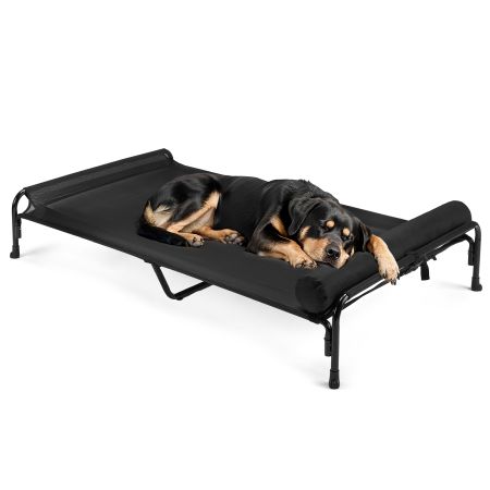 Veehoo Anti-falling Pet Bed with a Pillow Black Sales image1
