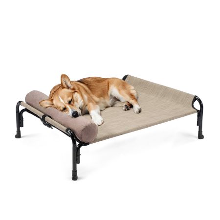 Veehoo Anti-falling Pet Bed with a Pillow Beige Sales image1