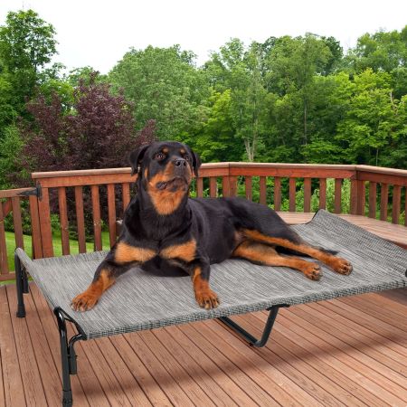 Veehoo Elevated Outdoor Raised Dog Bed Silver Sales image11 Veehoo Elevated Outdoor Raised Dog Bed Silver Sales image11