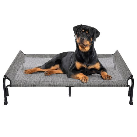 Veehoo Elevated Outdoor Raised Dog Bed Silver Sales image2 Veehoo Elevated Outdoor Raised Dog Bed Silver Sales image2