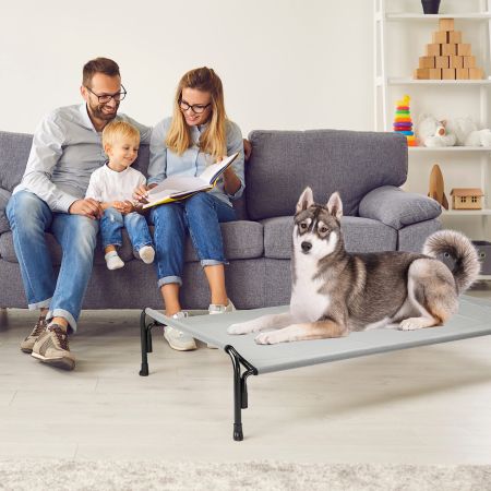 Veehoo Elevated Outdoor Raised Dog Bed Gray Sales image11