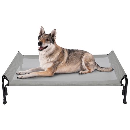 Veehoo Elevated Outdoor Raised Dog Bed Gray Sales image2
