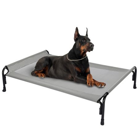 Veehoo Elevated Outdoor Raised Dog Bed Gray Sales image1